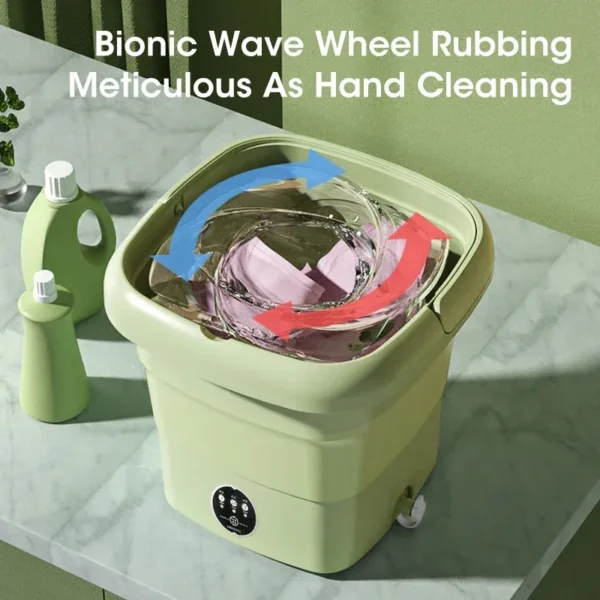 Semi-automatic Mini Folding Washing Machine - Image 4