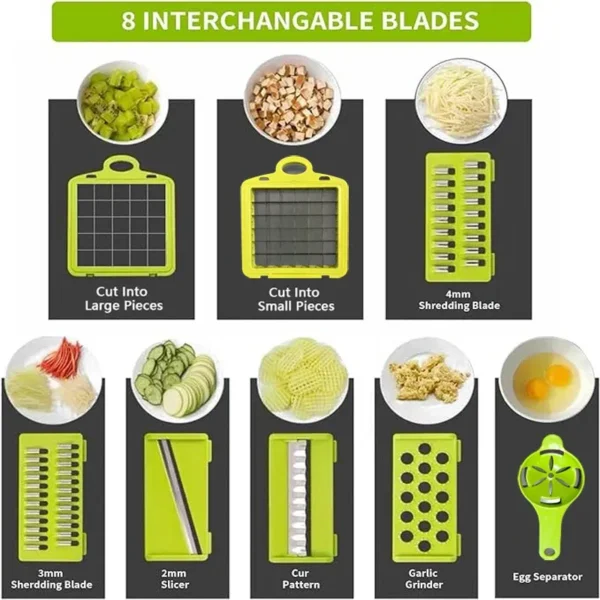 12 In 1 Nicer Dicer Plus Vegetable Slicer Chopper - Image 6