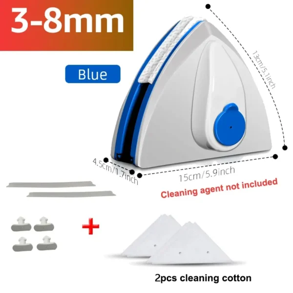 Magnetic Window Cleaner | Triangle Double Sided Magnetic Glass Cleaning Brush - Image 8