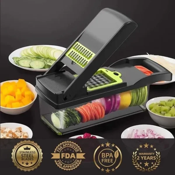 12 In 1 Nicer Dicer Plus Vegetable Slicer Chopper