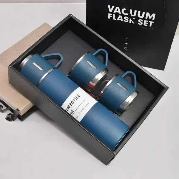 Stainless Steel Vacuum Flask Set, 500ml With 2cups - Image 5