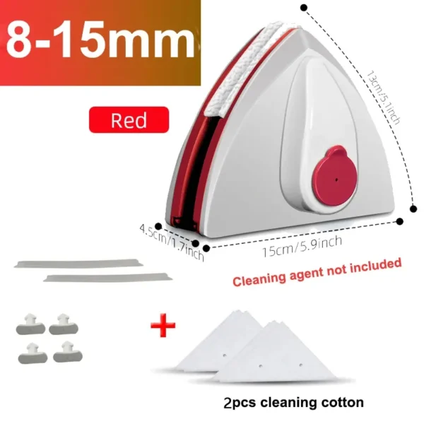 Magnetic Window Cleaner | Triangle Double Sided Magnetic Glass Cleaning Brush - Image 5