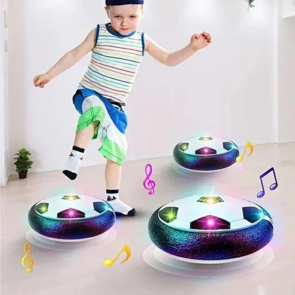 Hover Ball With Lights Air Floating Soccer Toy With Led Lights And Foam Bumper, Indoor Games For Kids - Image 5