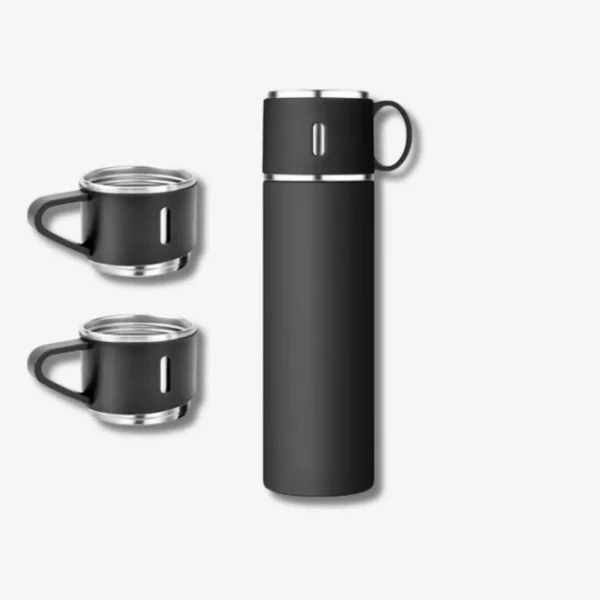 Stainless Steel Vacuum Flask Set, 500ml With 2cups