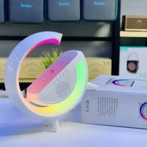 g shaped rgb light table lamp with wireless charger 2