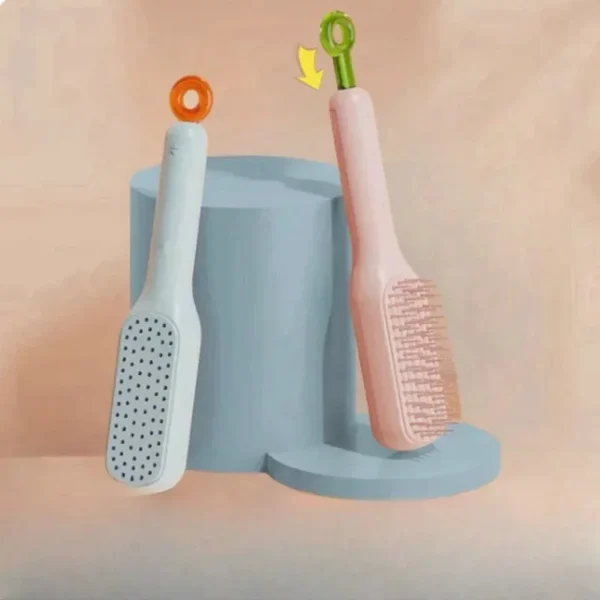 Self Cleaning Hair Comb Telescopic - Image 2